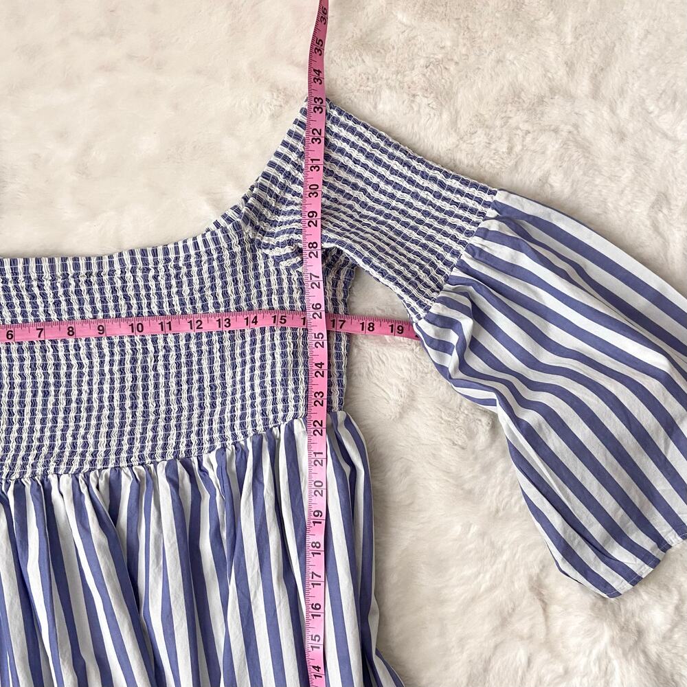 Torrid Blue And White Striped Dress Size 3 - Picture 3 of 6